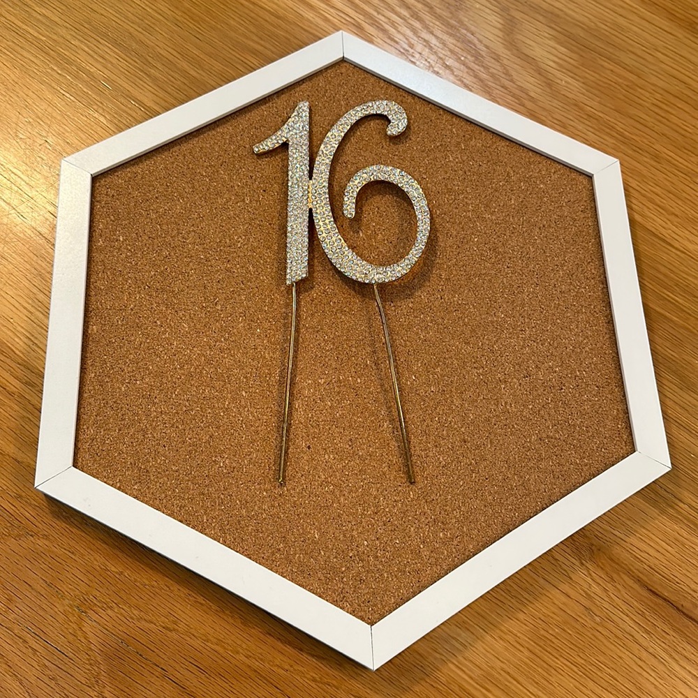 Monogram Cake Toppers - Gold Rhinestone - 16 - Picture 4 of 14